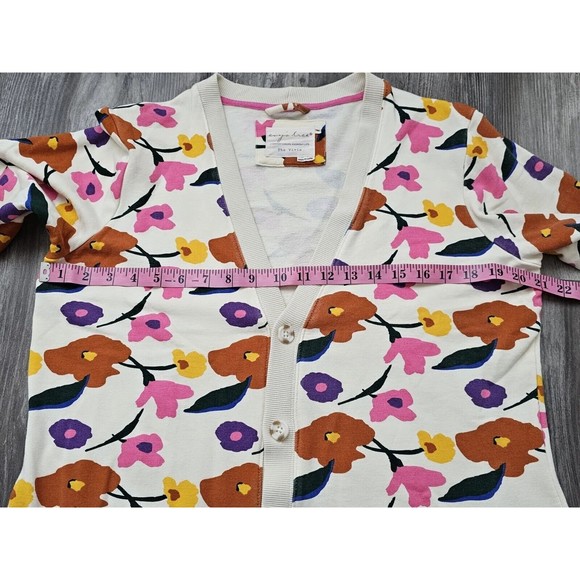 Evy's Tree Vivie in Bright Floral Sweatshirt Cardigan Sweater Size Large L - Picture 16 of 16